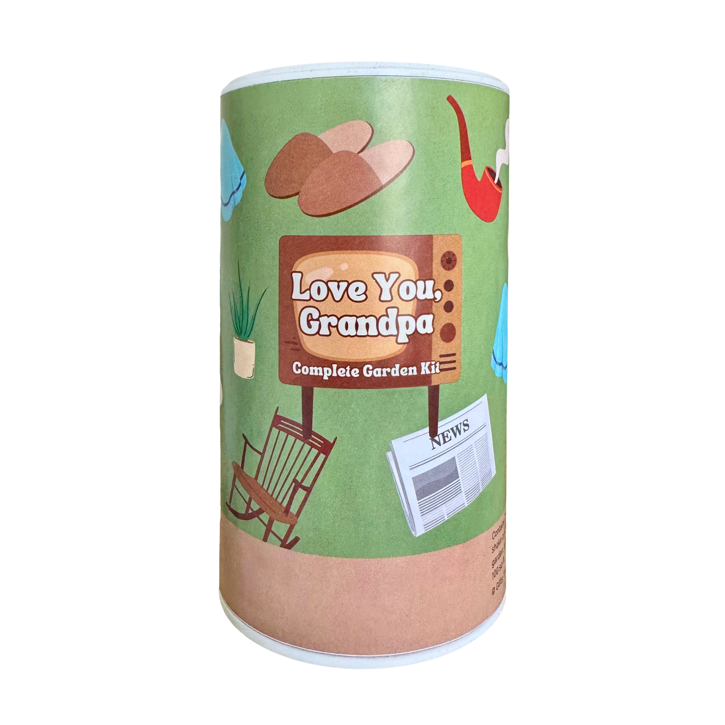 Love You Grandpa Shaker Can Seed Kit
