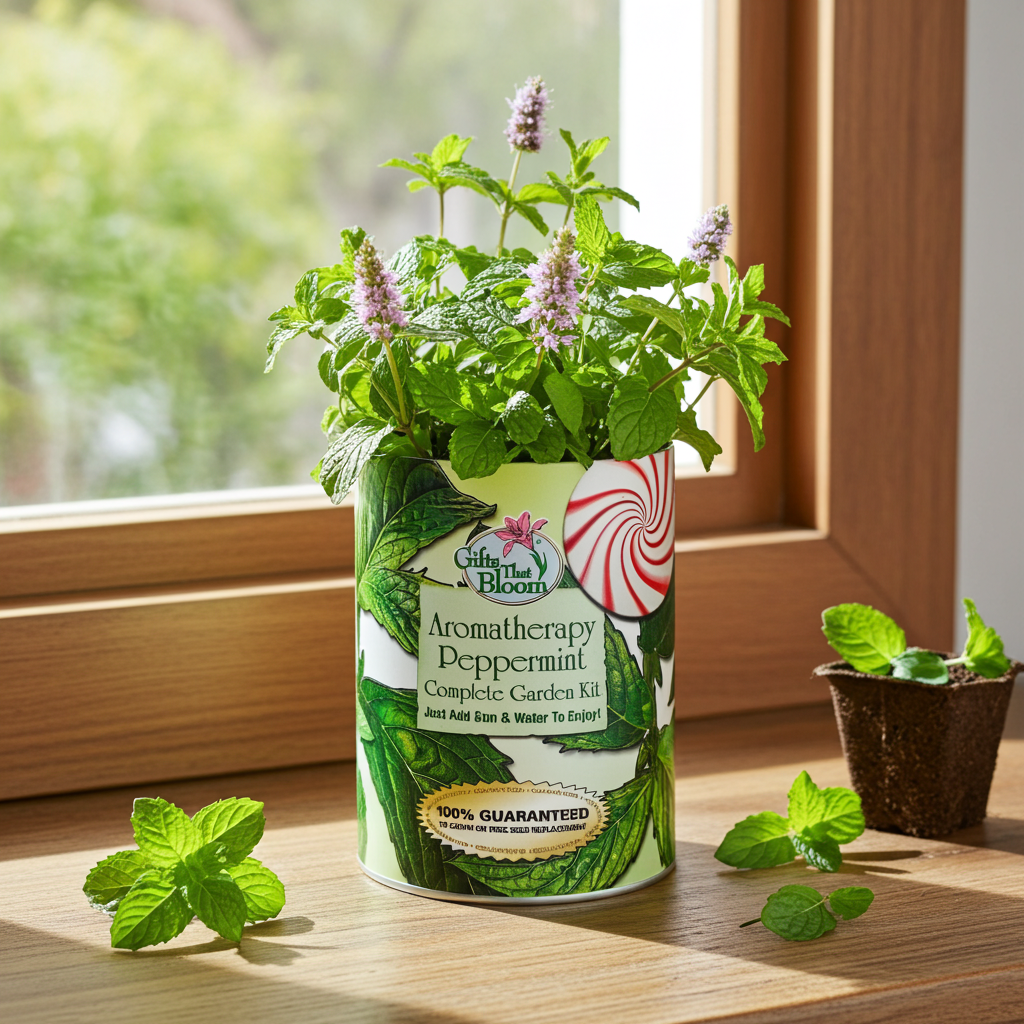 Aromatherapy Peppermint Garden Grocan Seed Kit