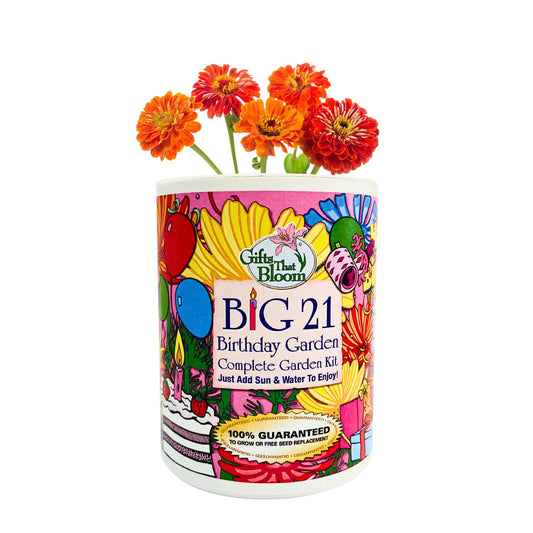 Big 21 Birthday Garden Grocan Seed Kit