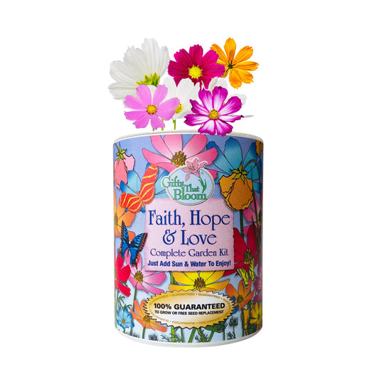 Faith, Hope & Love Garden Grocan Seed Kit
