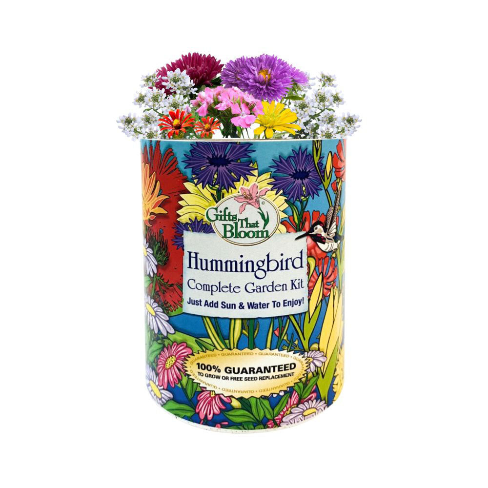 flower seeds for hummingbirds Gifts That Bloom Hummgc Hummingbird Garden Grocan