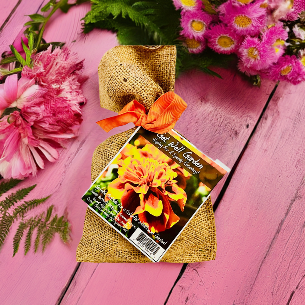 Get Well Garden Seed Kit in Burlap Bag