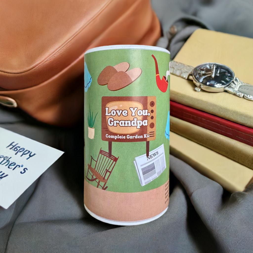 Love You Grandpa Shaker Can Seed Kit