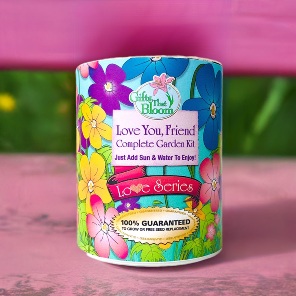 Love You Friend Garden Grocan Seed Kit