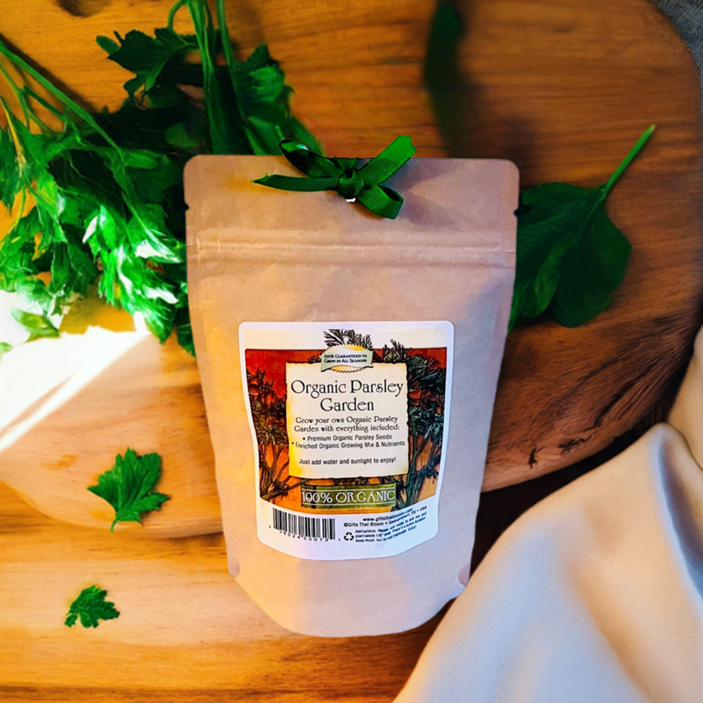 Organic Parsley Herb Garden Grobag Seed Kit