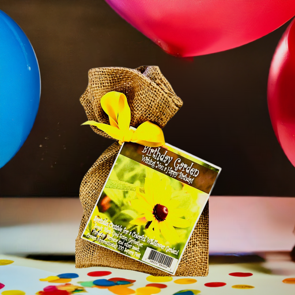 Birthday Burlap Garden Seed Kit