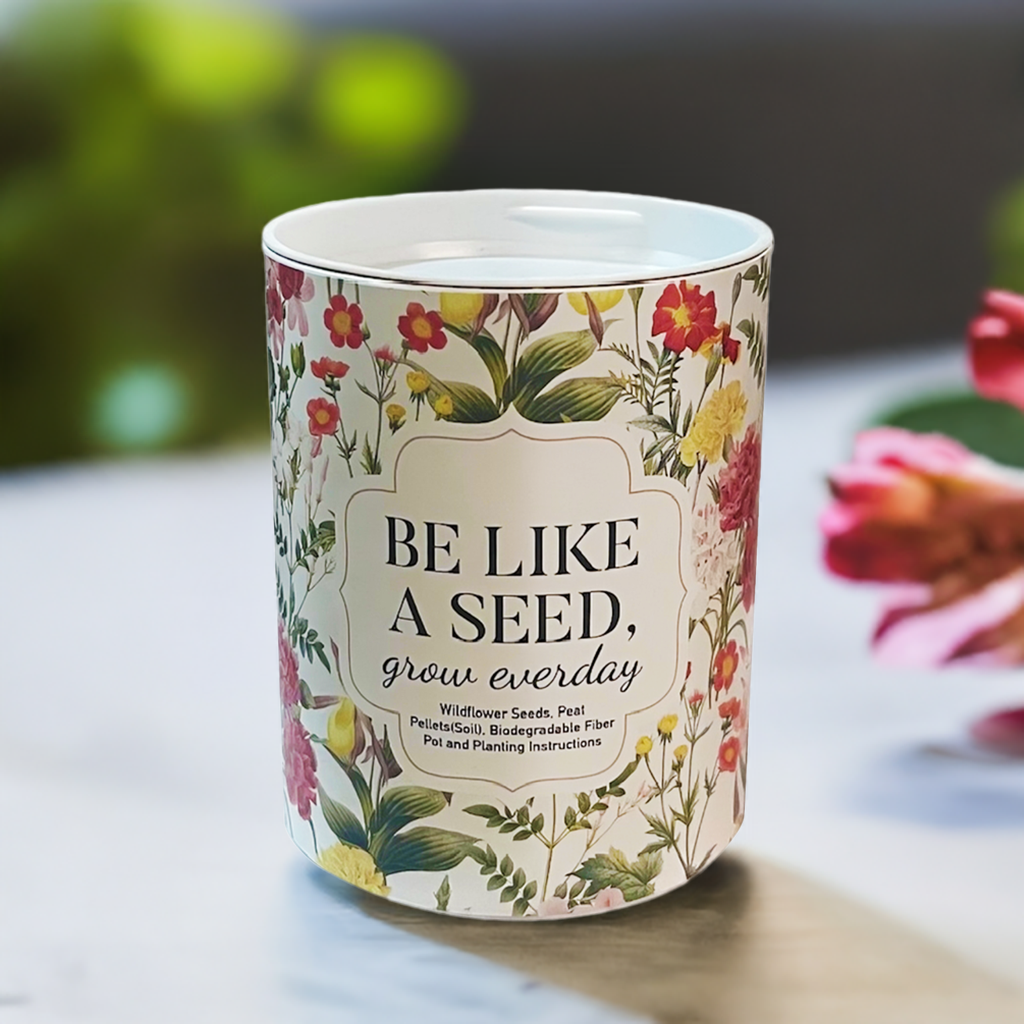 Be Like a Seed, Grow Everyday Garden Grocan Seed Kit