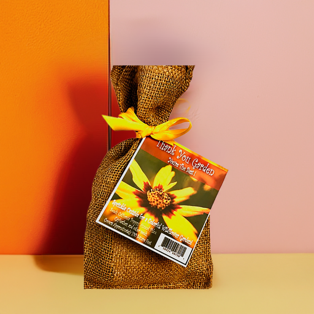 Thank You Garden Seed Kit in Burlap Bag
