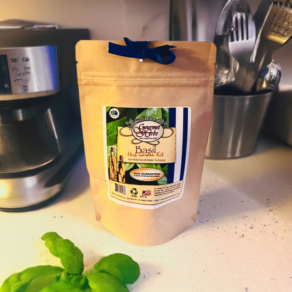 Basil Herb Garden Grobag Seed Kit