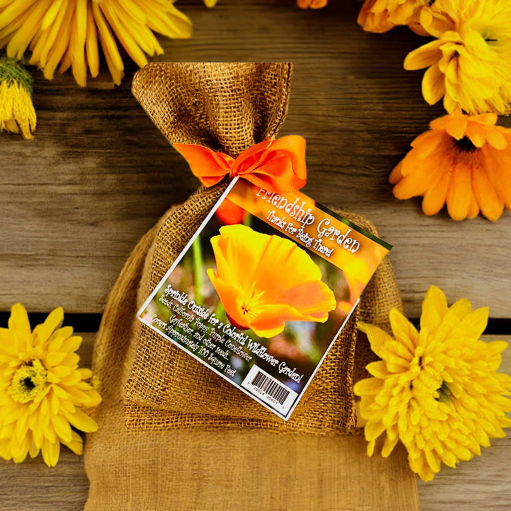 Friendship Garden Seed Kit in Burlap Bag
