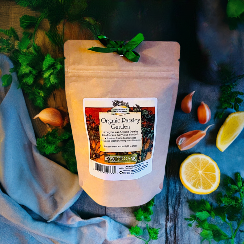 Organic Parsley Herb Garden Grobag Seed Kit