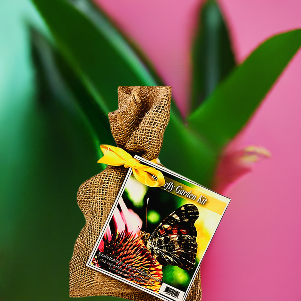 Butterfly Burlap Garden Seed Kit