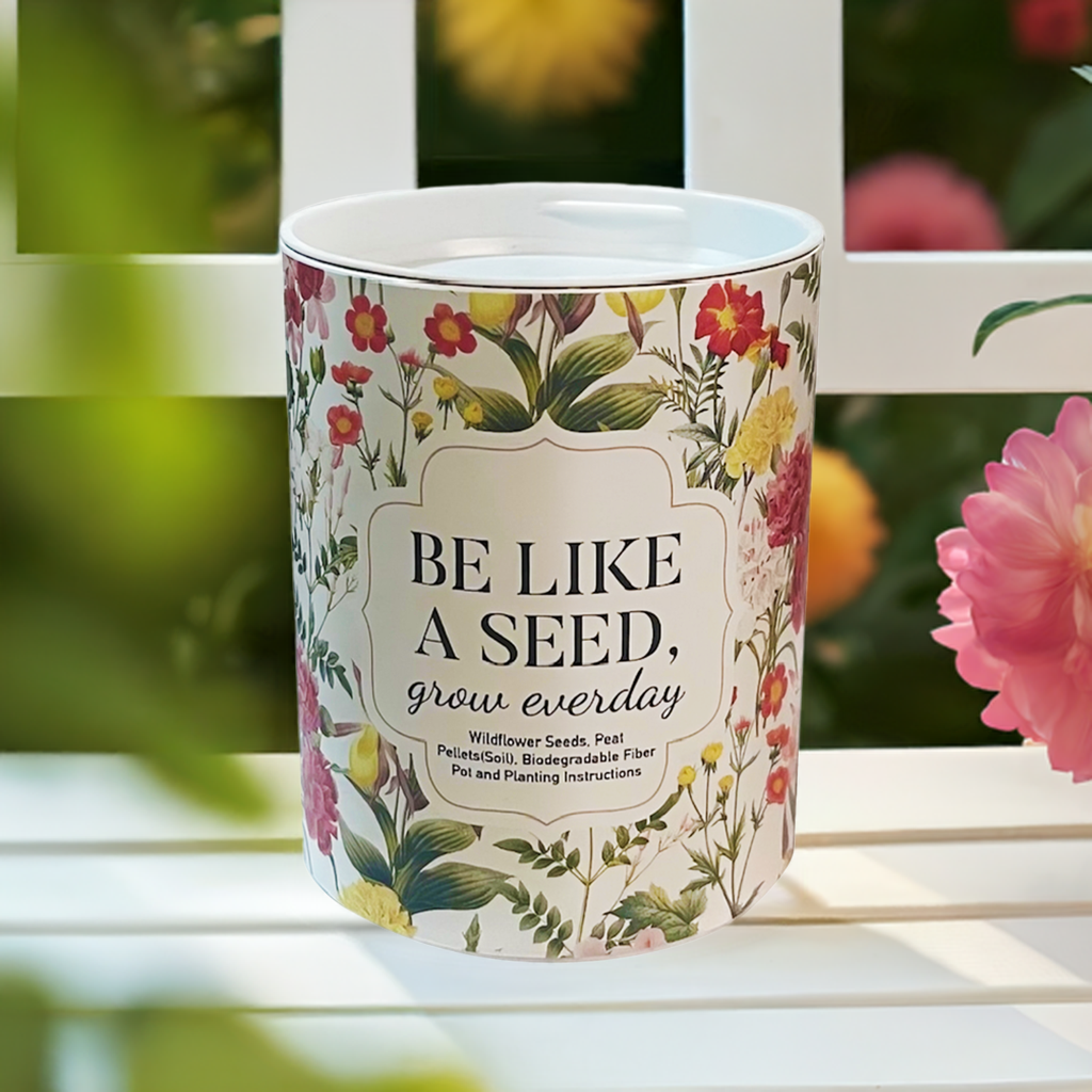 Be Like a Seed, Grow Everyday Garden Grocan Seed Kit