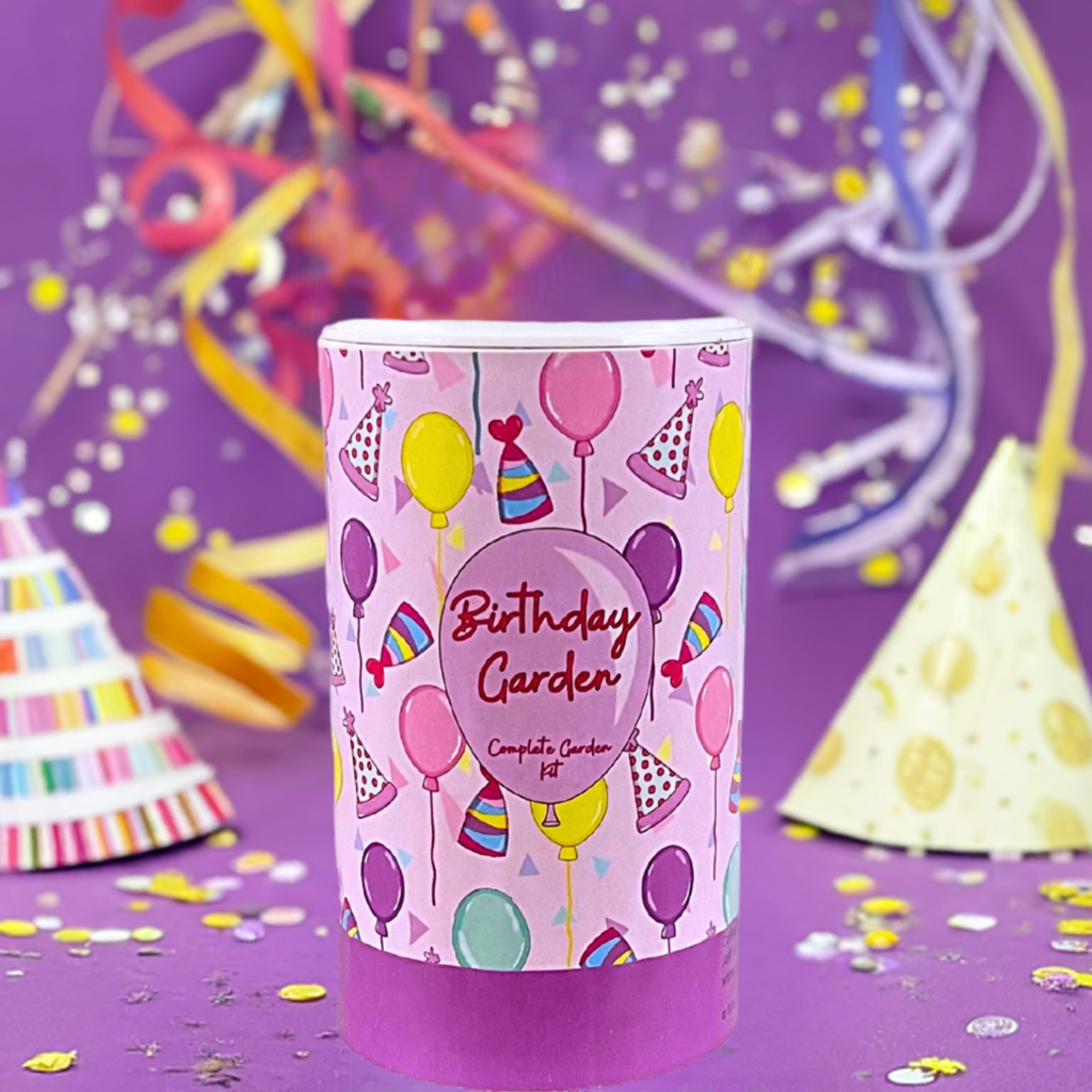 Birthday Garden Shaker Can Seed kit
