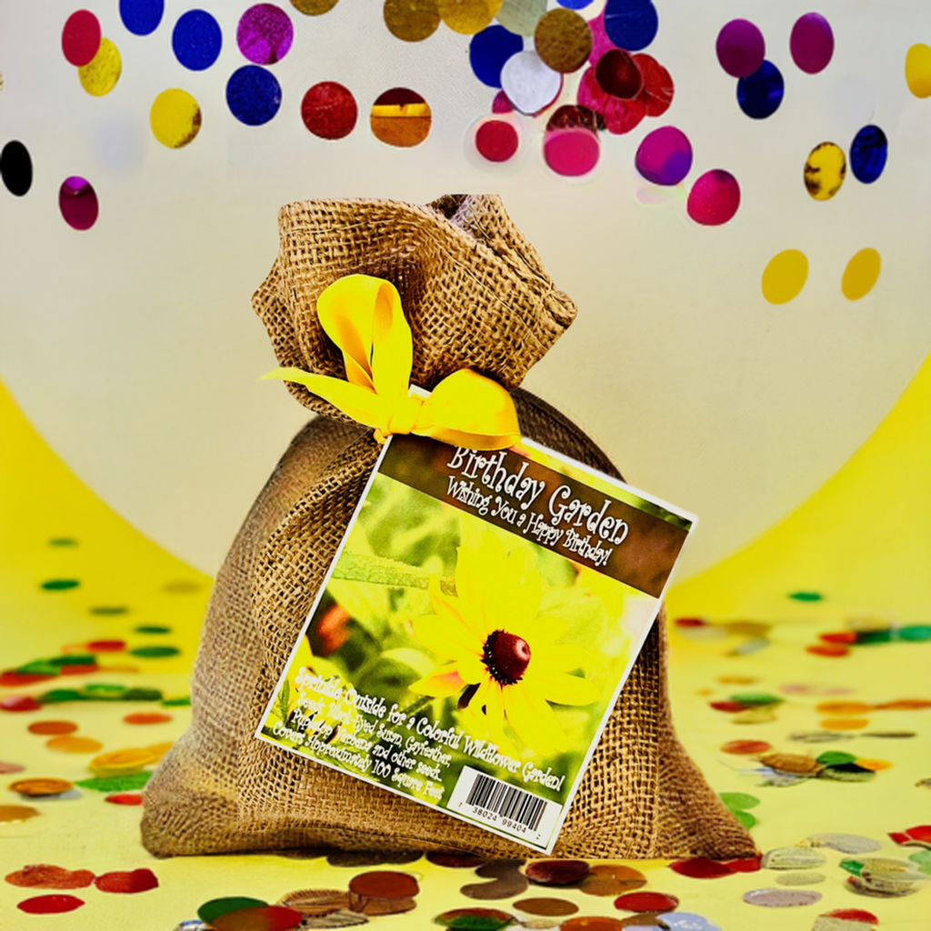 Birthday Burlap Garden Seed Kit
