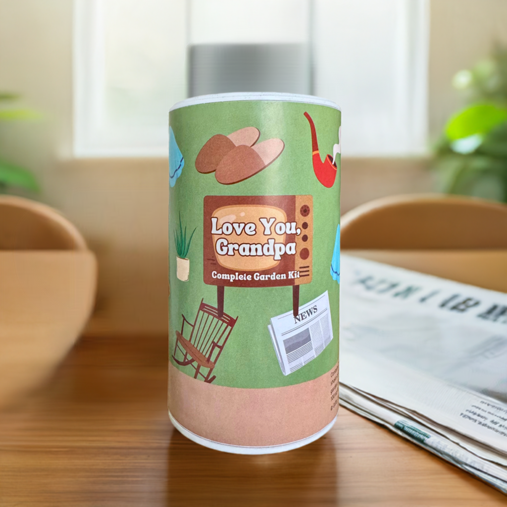 Love You Grandpa Shaker Can Seed Kit