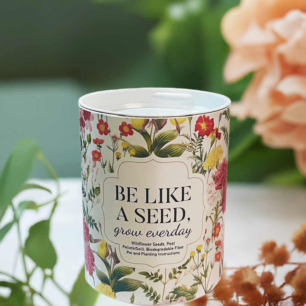Be Like a Seed, Grow Everyday Garden Grocan Seed Kit