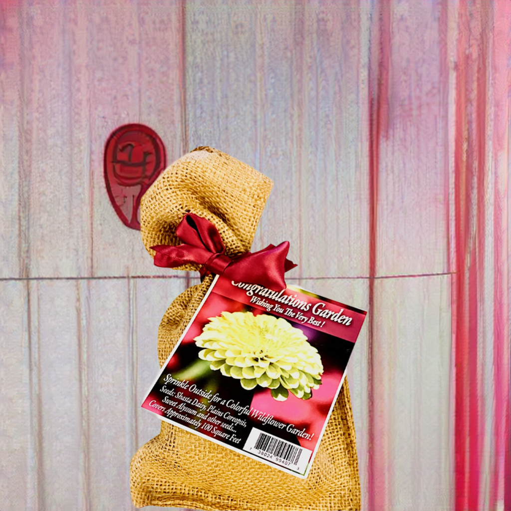 Congratulations Burlap Garden Seed Kit