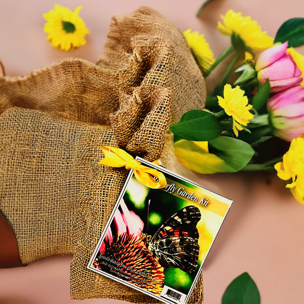 Butterfly Burlap Garden Seed Kit