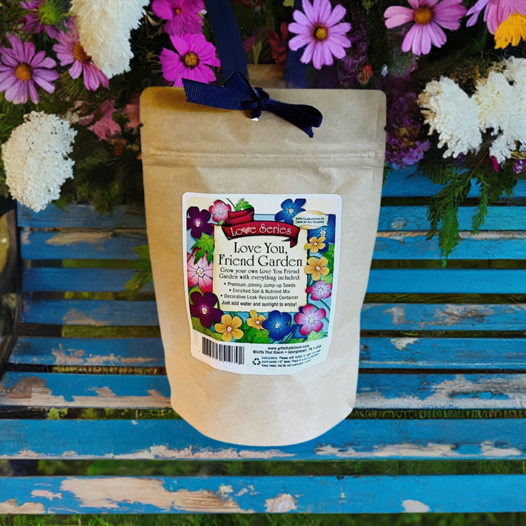 Love You Friend Garden Grobag Seed Kit