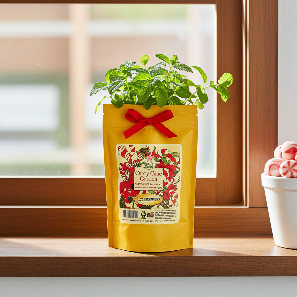 Candy Cane Garden Grobag Seed Kit