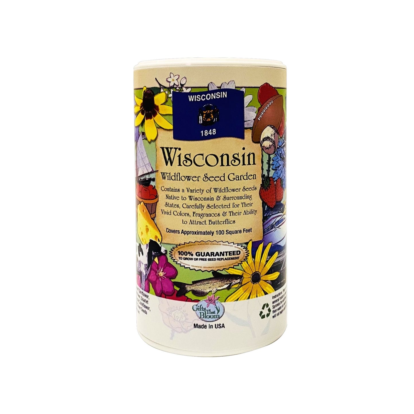 Wisconsin Garden Shaker Can Seed Kit