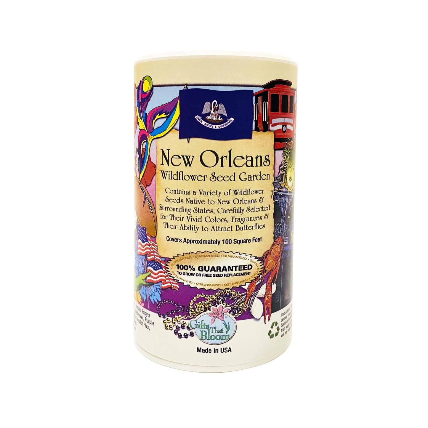 New Orleans Garden Shaker Can Seed Kit