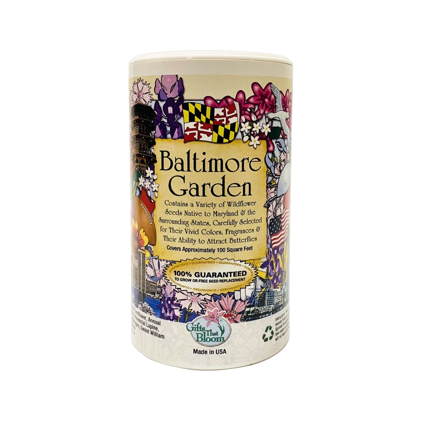 Baltimore Garden Shaker Can Seed Kit