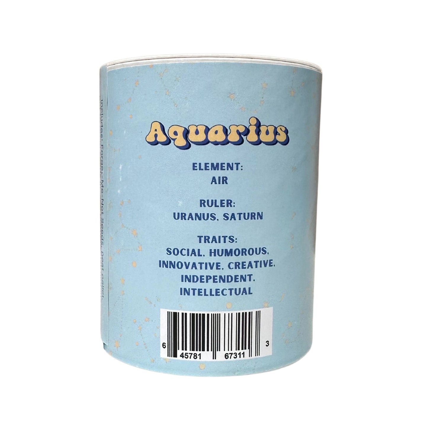 Aquarius Zodiac Garden Grocan Seed Kit