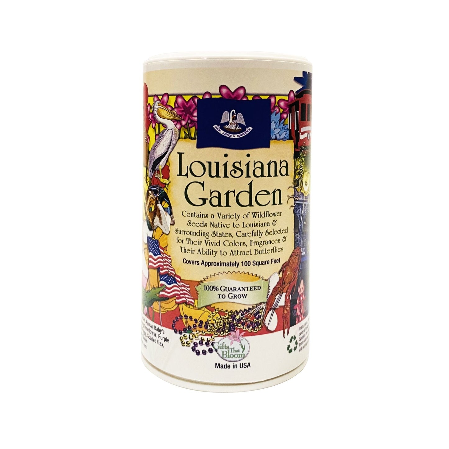 Louisiana Garden Shaker Can Seed Kit