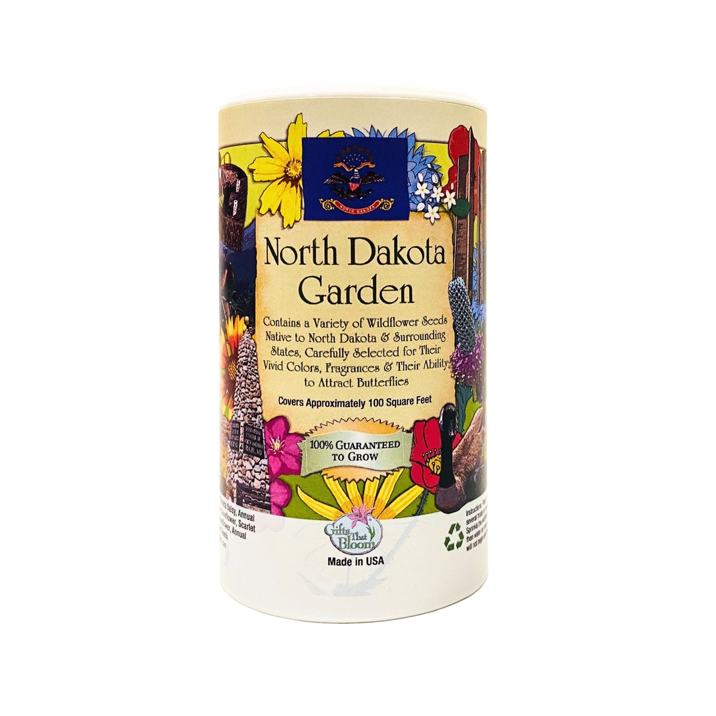North Dakota Garden Shaker Can Seed Kit