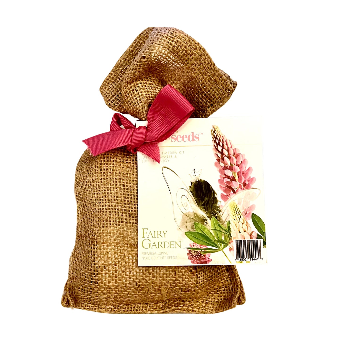 Fairy Garden Seed Kit in Burlap Bag