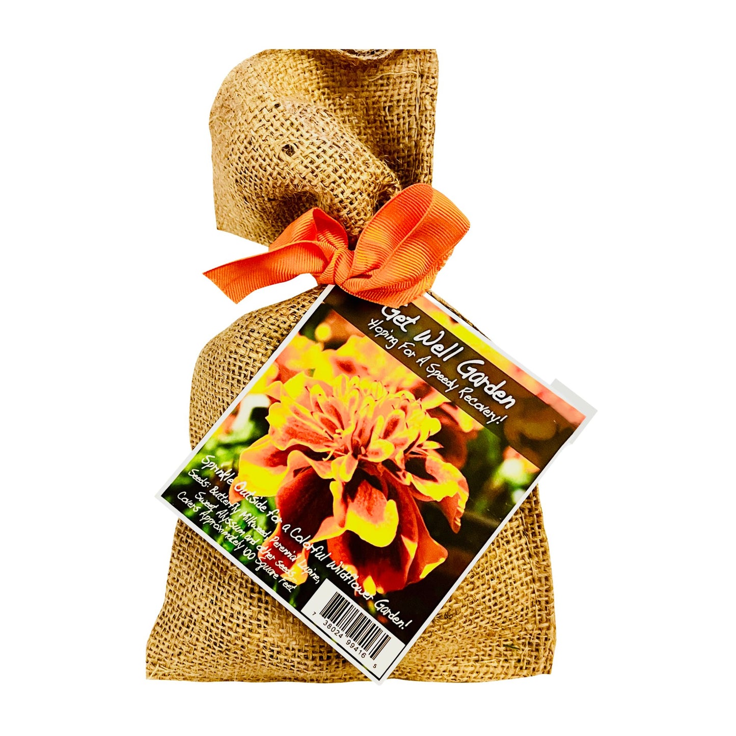 Get Well Garden Seed Kit in Burlap Bag