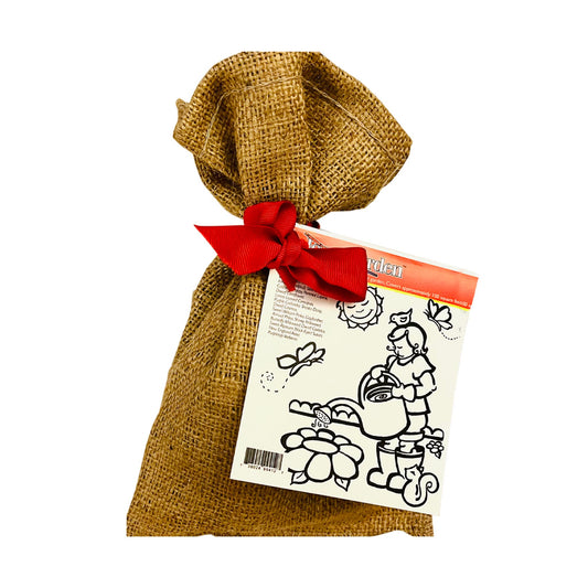My First Garden Color-Me Garden Seed kit in Burlap Bag