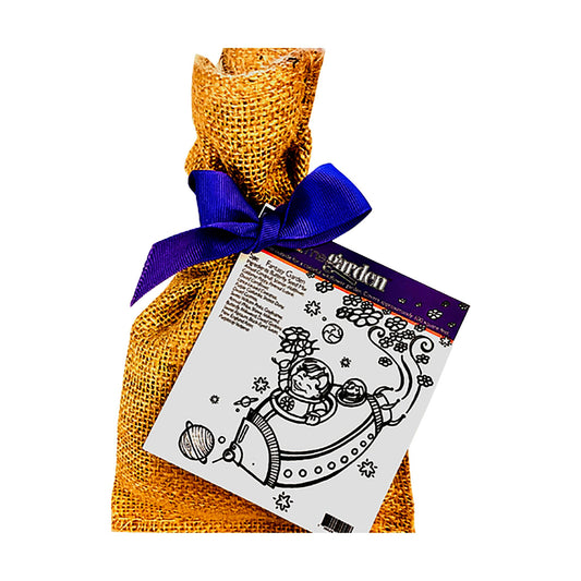 Space Fantasy Color-Me-Garden Seed Kit in Burlap Bag