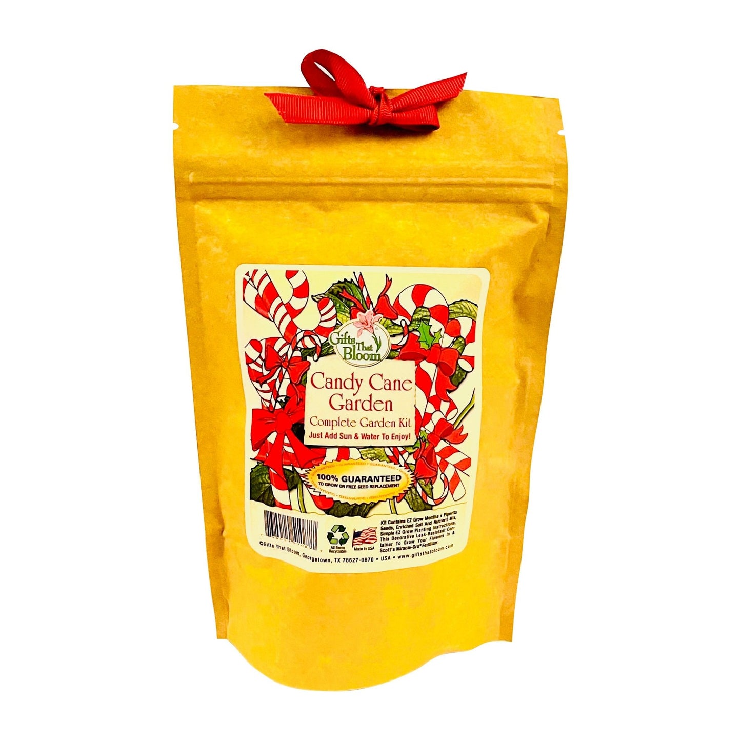 Candy Cane Garden Grobag Seed Kit