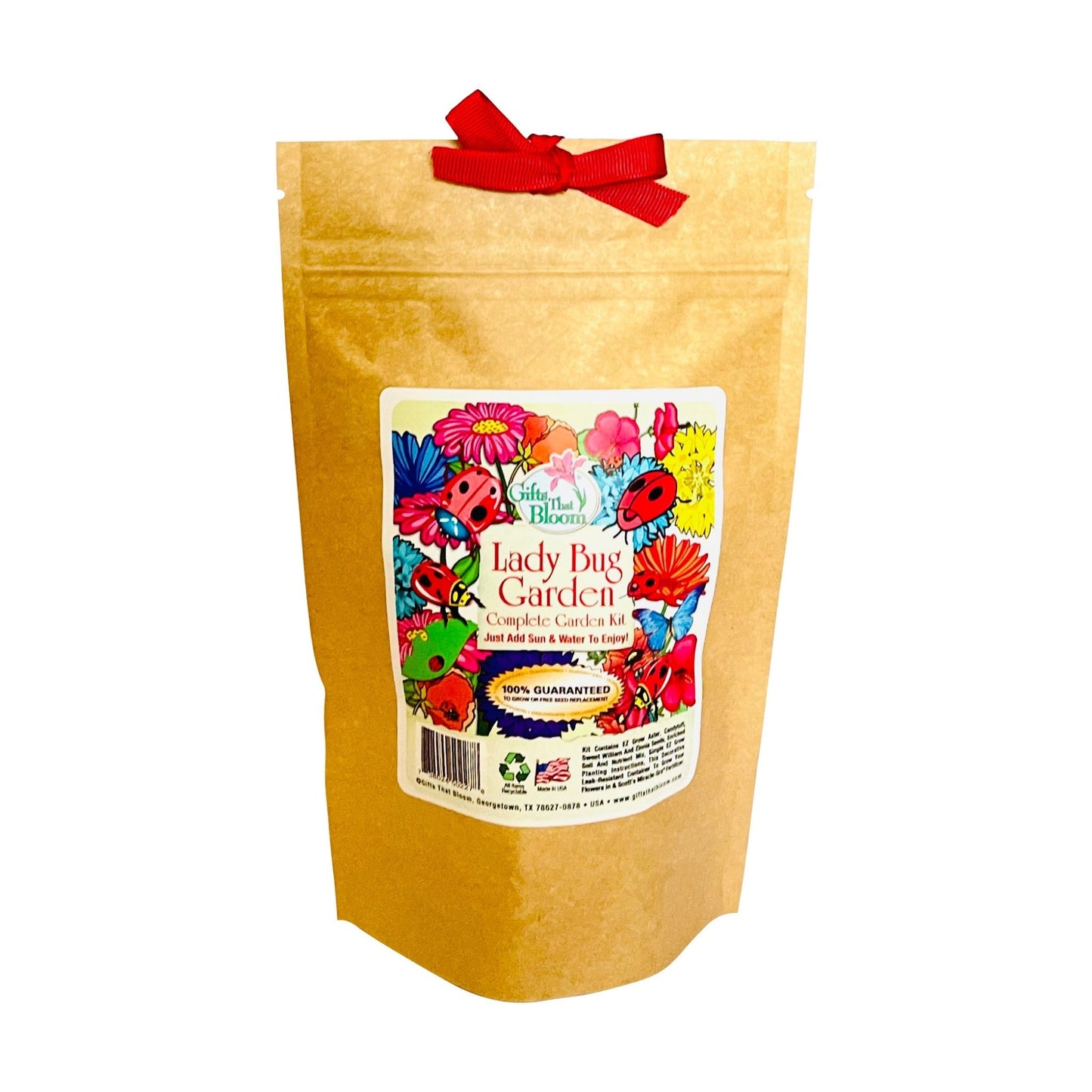 Lady Bug Garden Grobag Seed Kit