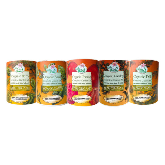Organic Herb Grocan  Pre-Pack Seed Kit