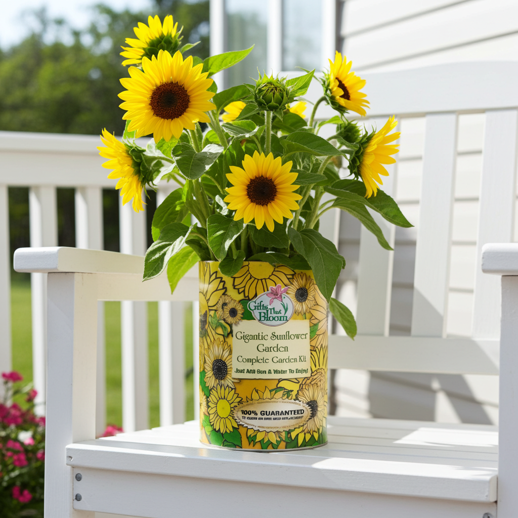 Gigantic Sunflower Garden Grocan - Gifts That Bloom