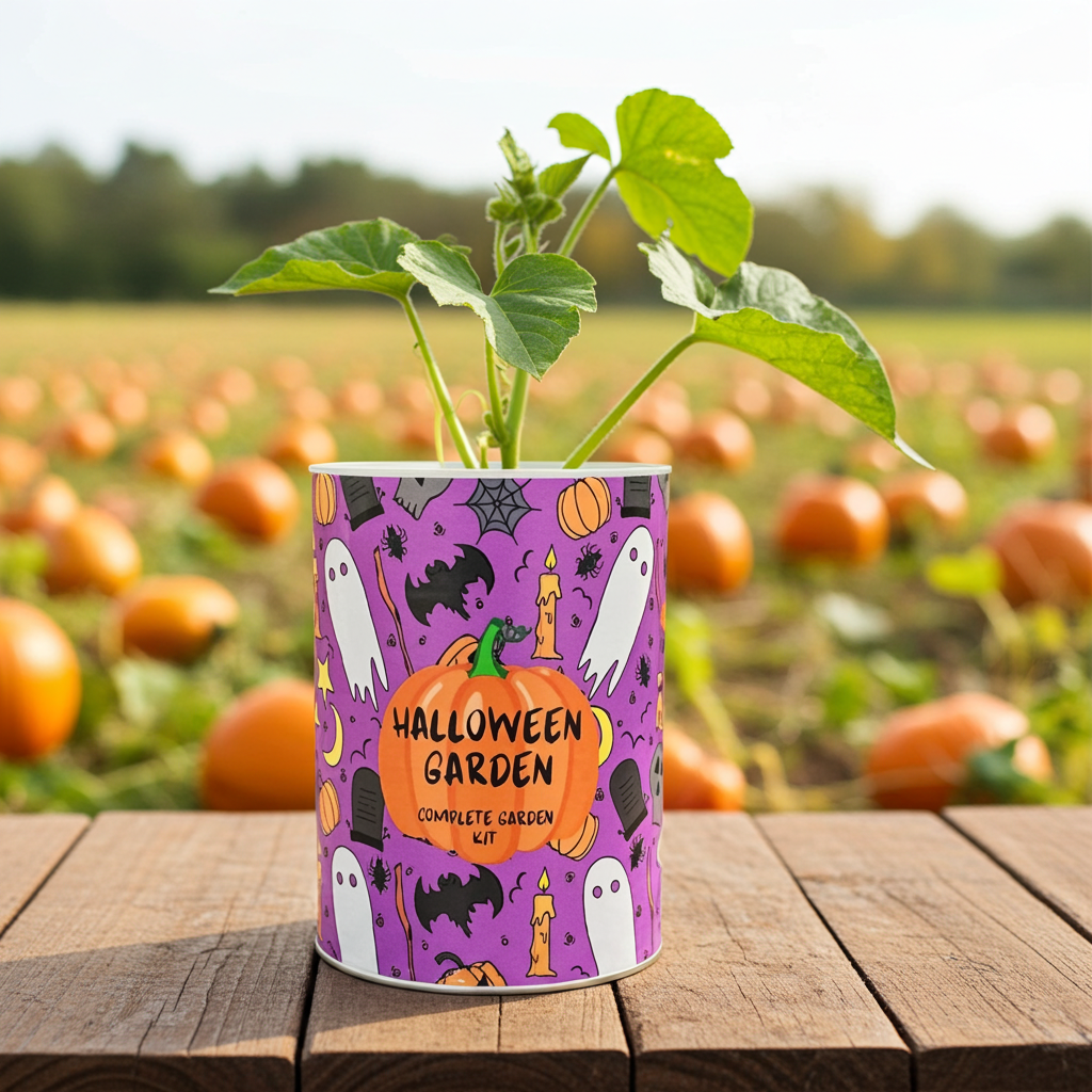 Trick-or-Treat Halloween Garden Grocan Seed Kit
