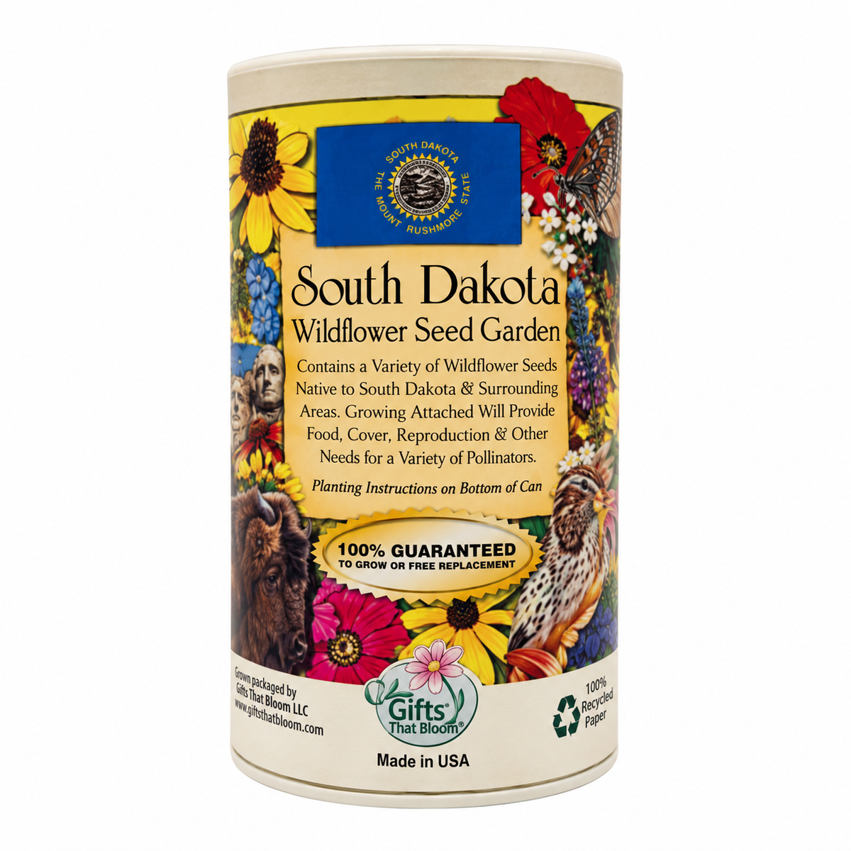 South Dakota Garden Shaker Can Seed Kit
