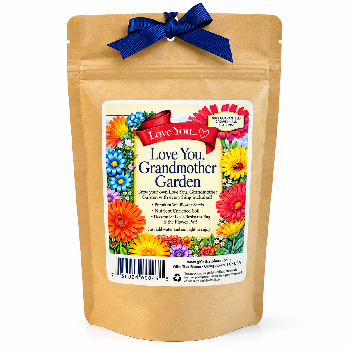 Love You Grandmother Garden Grobag Seed Kit