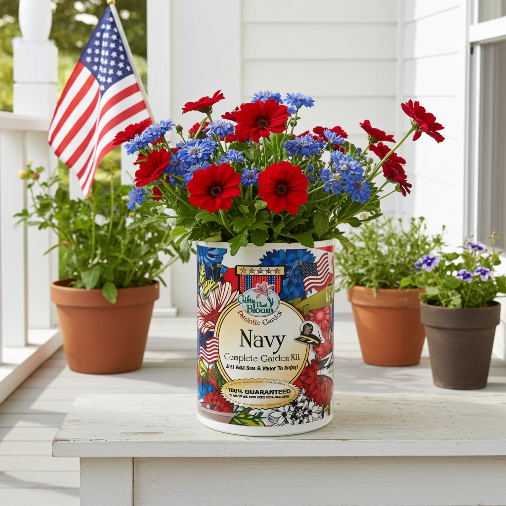 Navy Garden Grocan Seed Kit