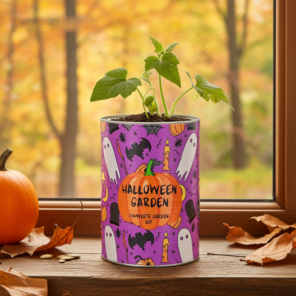 Trick-or-Treat Halloween Garden Grocan Seed Kit