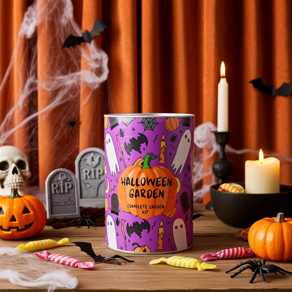 Trick-or-Treat Halloween Garden Grocan Seed Kit