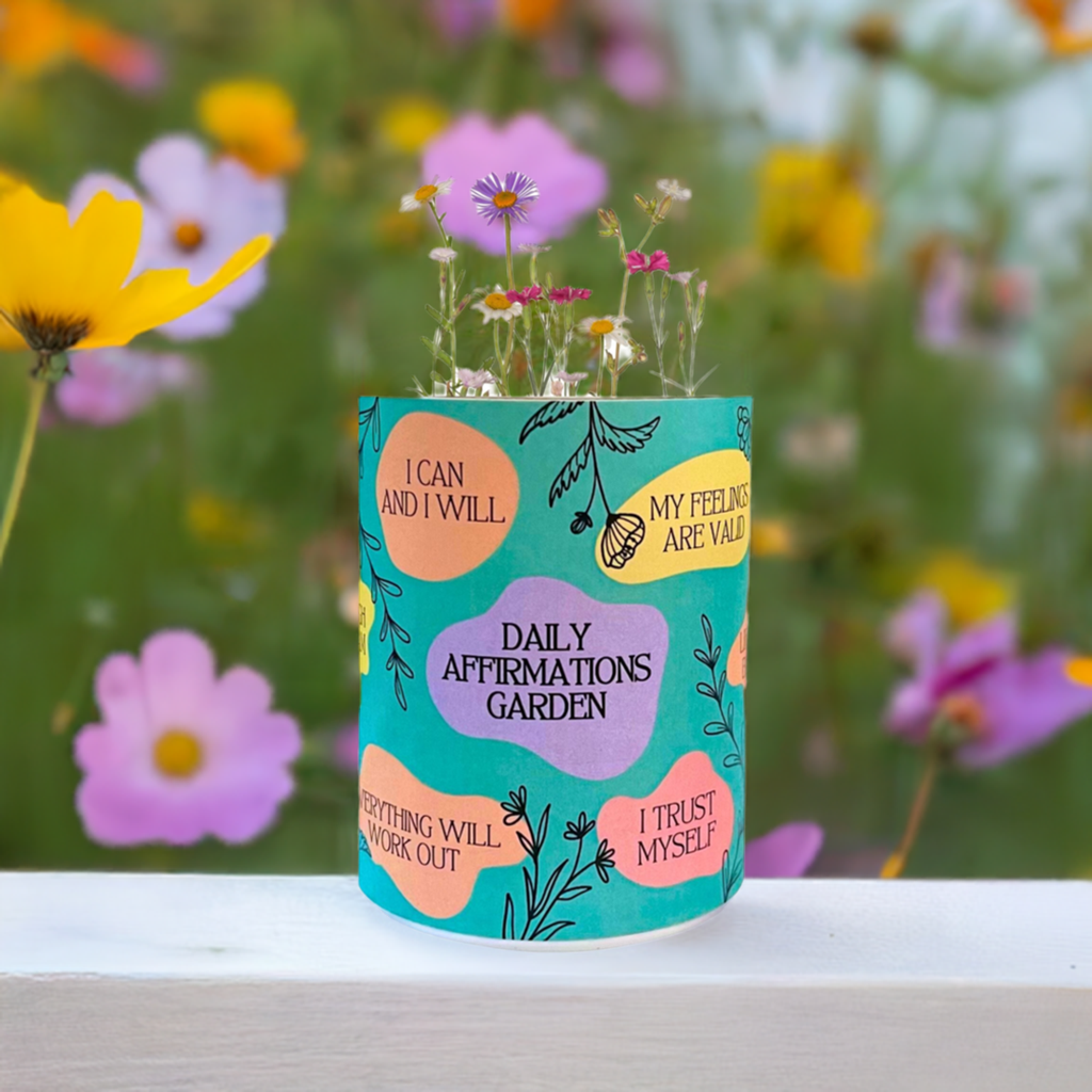 Daily Affirmations Garden Grocan Seed Kit