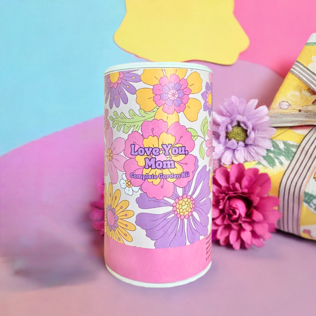 Love You Mom Shaker Can Seed Kit