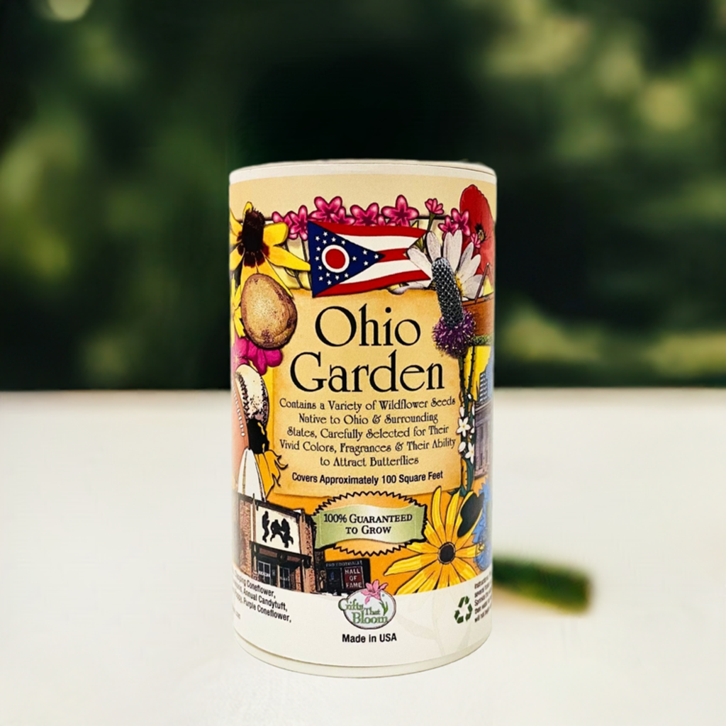ohio native plant seed mix GIFTS THAT BLOOM Ohiosh Ohio Garden Shaker Can, Size: 4.25