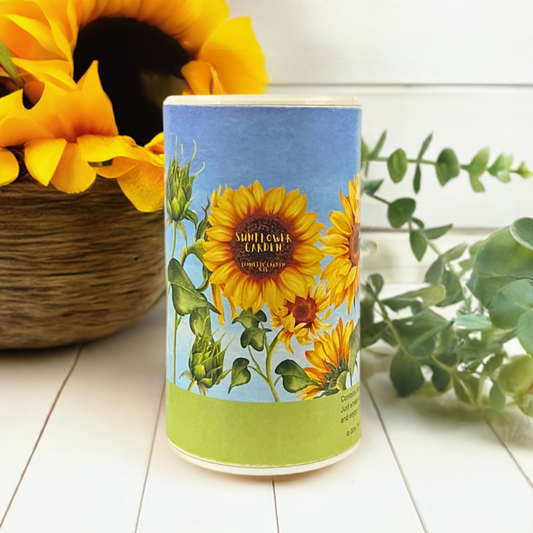 Sunflower Garden Shaker Can Seed Kit