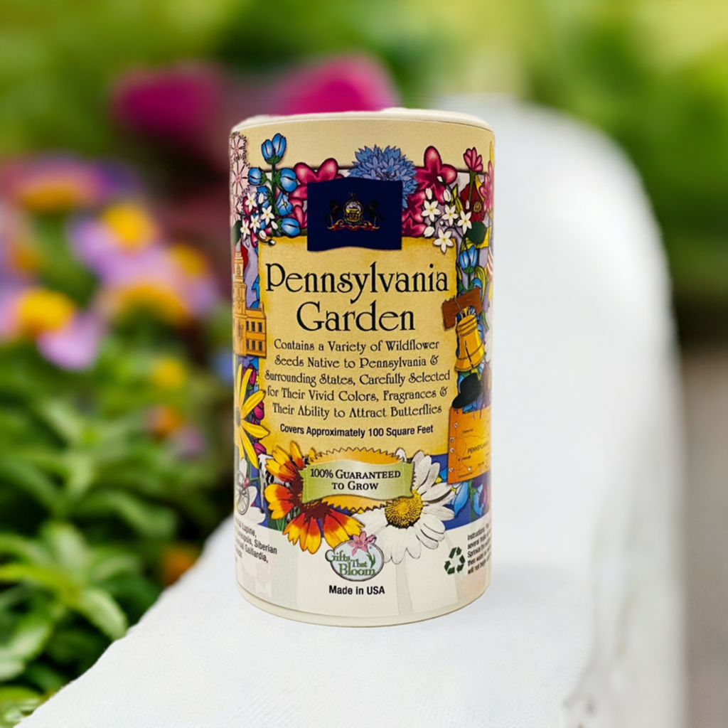 seed shaker wildflower mix GIFTS THAT BLOOM Pennsylsh Pennsylvania Garden Shaker Can, Size: 4.25